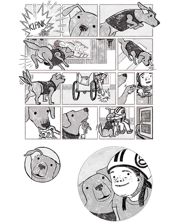 ilustracion-Asociacion-Kune-de-perros-de-asistencia